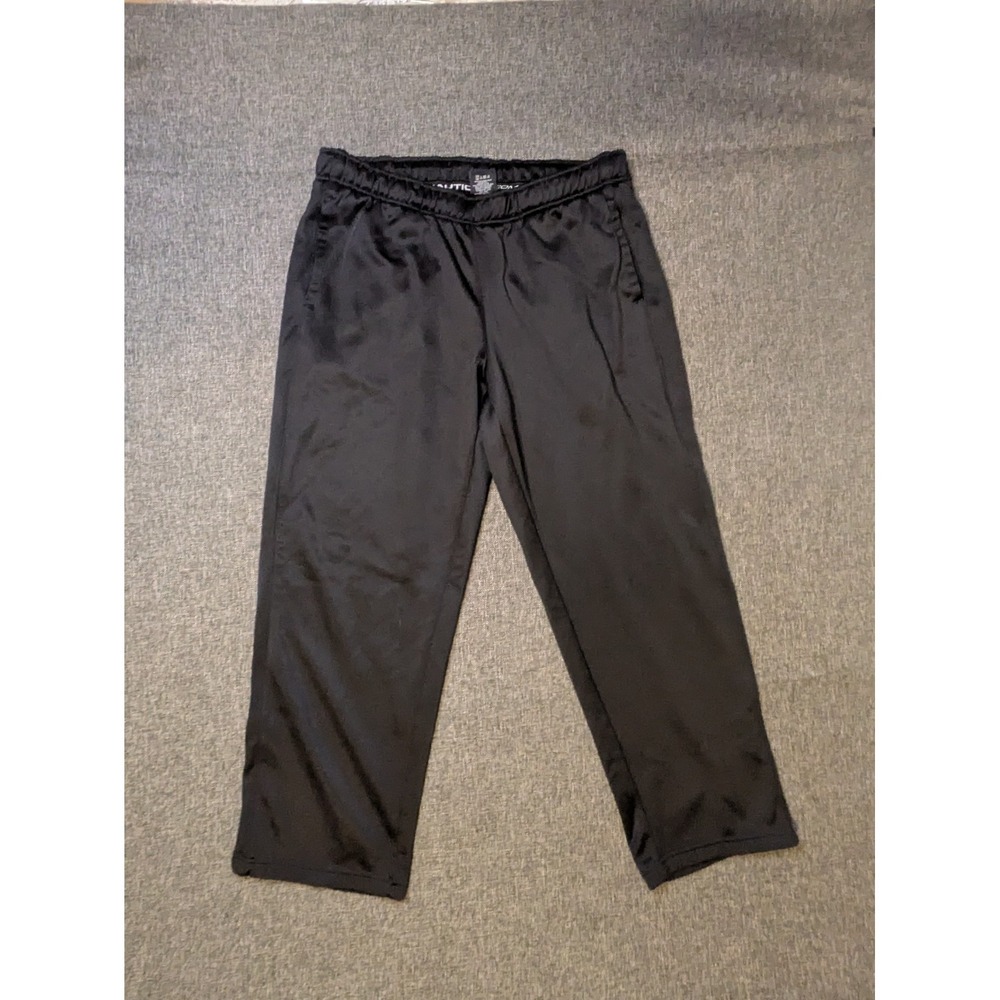 Vtg Nautica Competition Pants Mens XXL Black Gym Sweatpants Outdoor Joggers‎